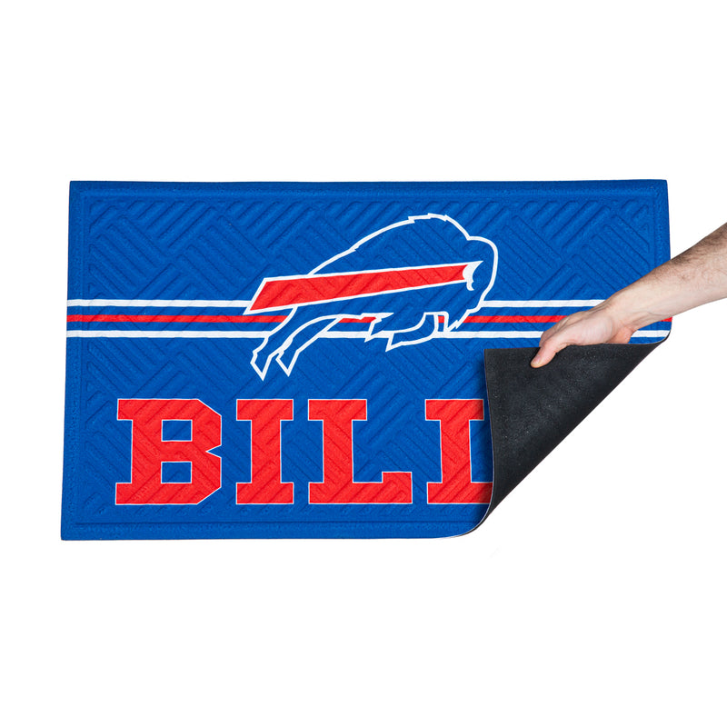 Embossed Mat, Cross Hatch, Buffalo Bills,41em3803ch