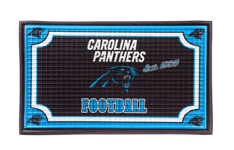 Embossed Door Mat-Carolina Panthers,41em3804