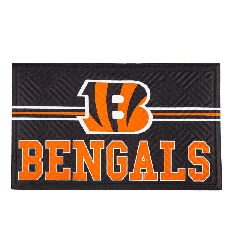 Embossed Mat, Cross Hatch, Cincinnati Bengals,41em3806ch