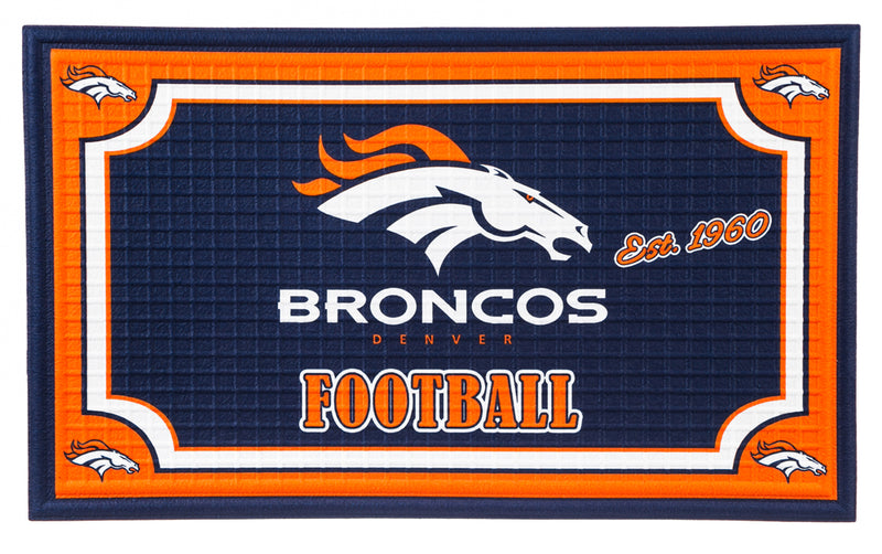 Embossed Door Mat-Denver Broncos,41em3809