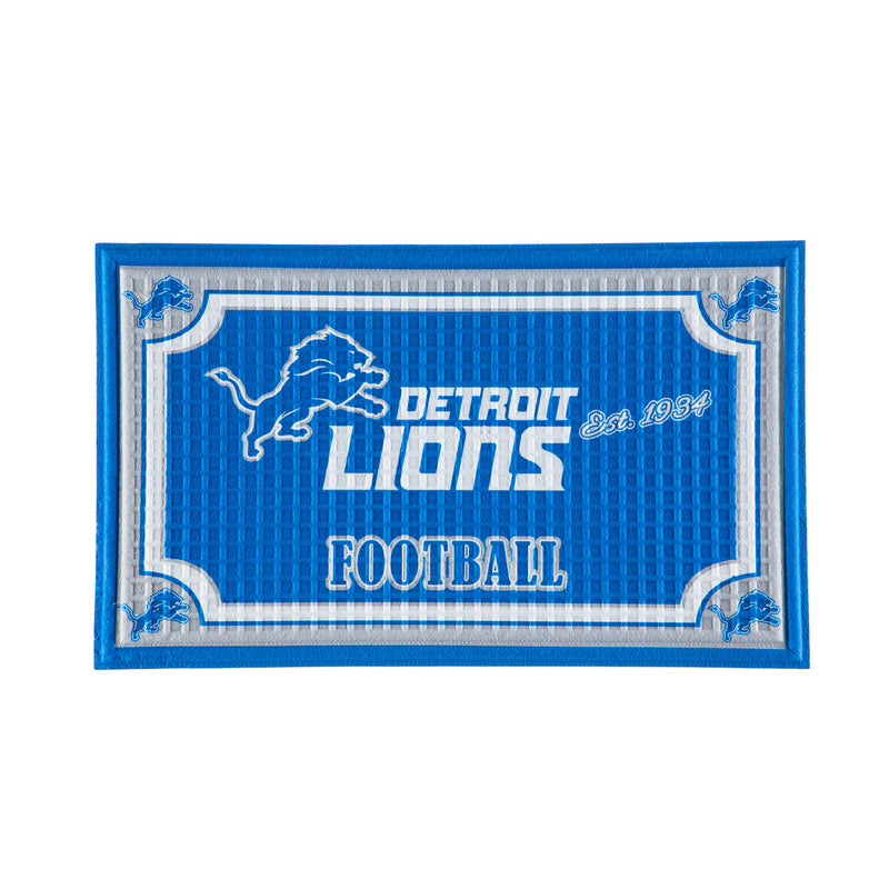 Embossed Door Mat-Detroit Lions,41em3810b