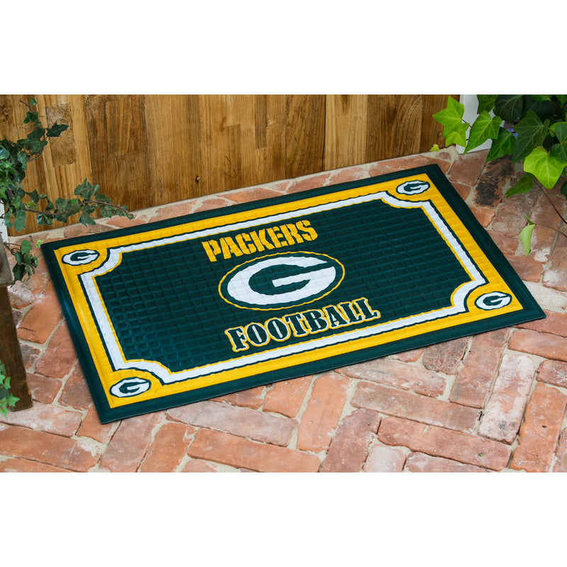 Embossed Door Mat-Green Bay Packers,41em3811