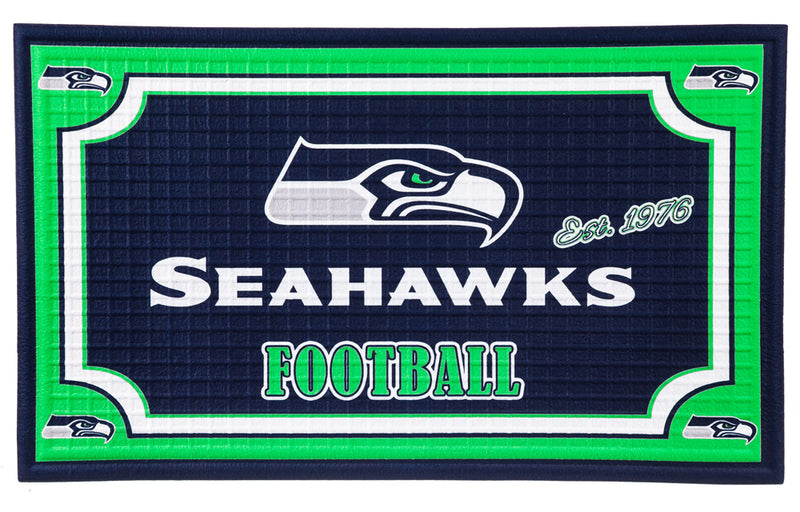 Embossed Door Mat-Seattle Seahawks,41em3827