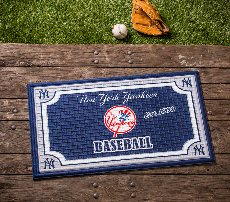 Embossed Door Mat-New York Yankees,41em4218