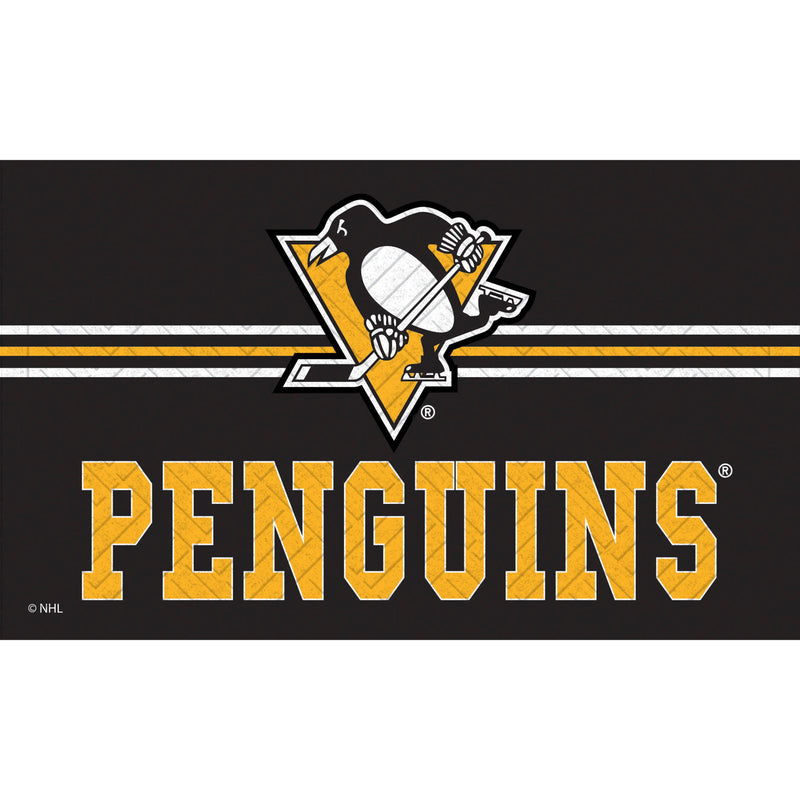 Embossed Mat, Cross Hatch, Pittsburgh Penguins,41em4372ch