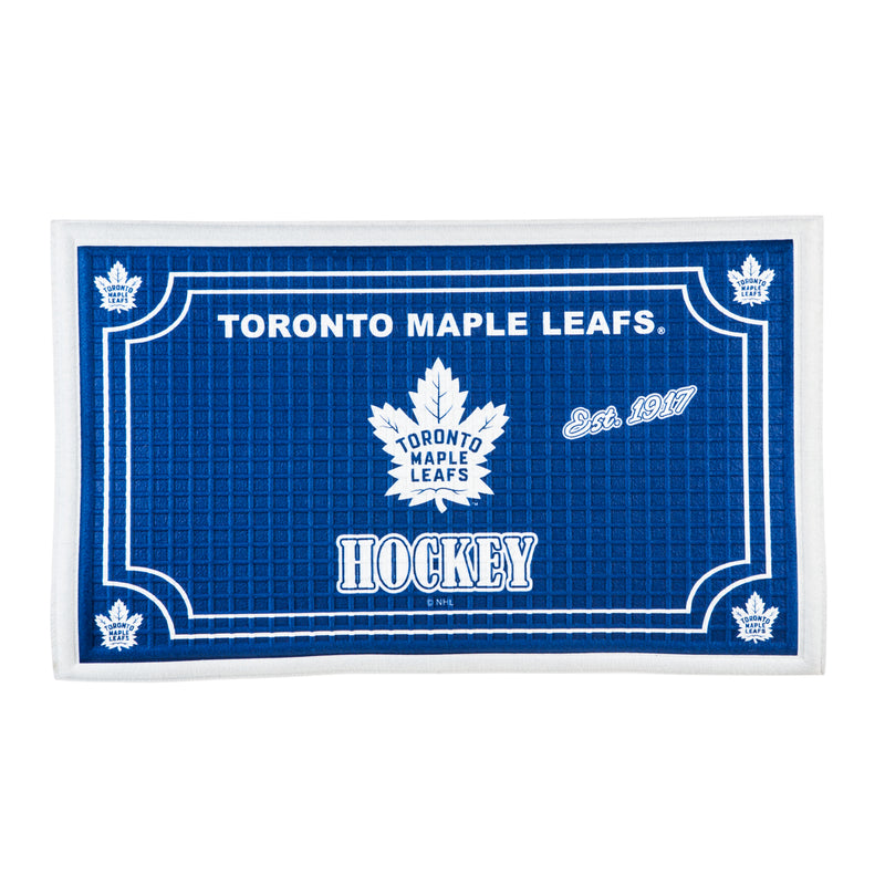 Evergreen Floormat,Embossed Door Mat-Toronto Maple Leafs,30x0.25x18 Inches