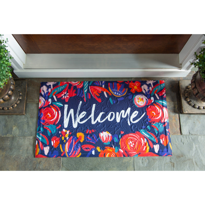 Embossed Floor Mat, American Heart Assoc. Welcome,41em6750