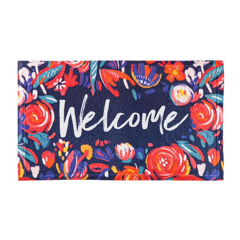 Embossed Floor Mat, American Heart Assoc. Welcome,41em6750