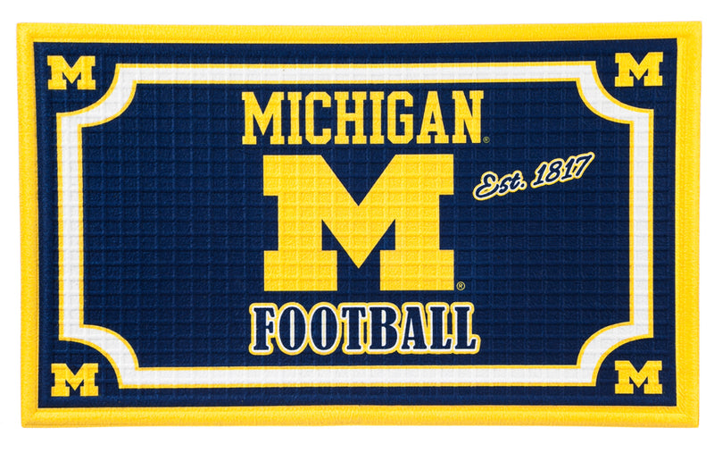 Embossed Door Mat-Michigan University,41em920