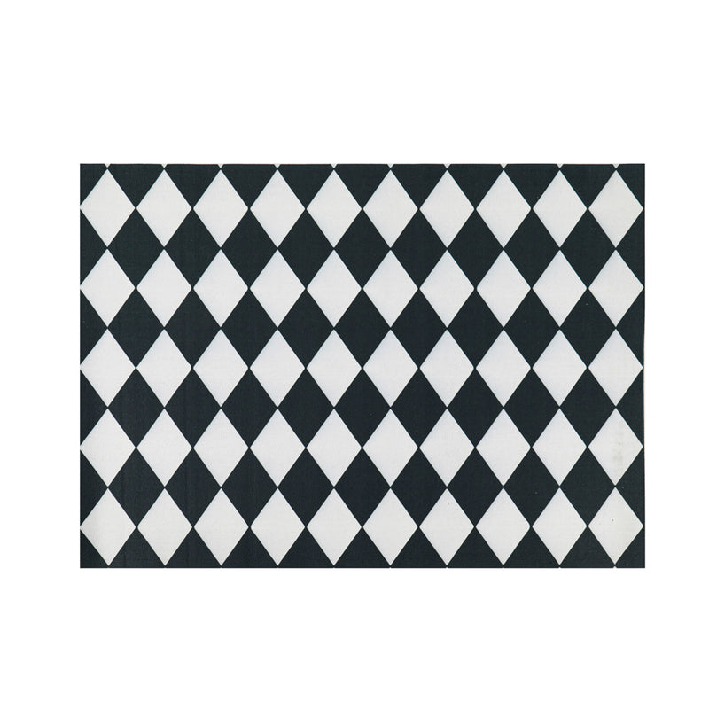 Diamond Black and White Layering Mat,41fm2573ec