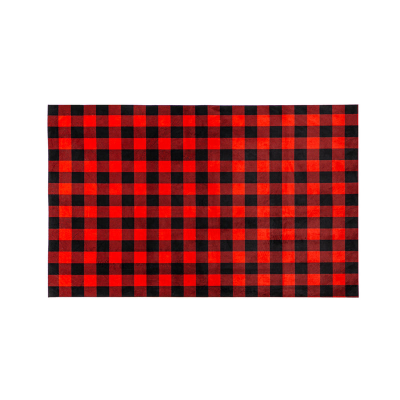 Red and Black Buffalo Check Layering Mat,41fm2615ec