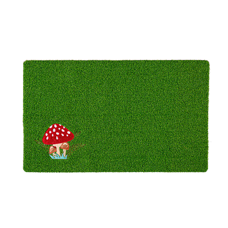 Mushroom Embroidered Grass Mat,41gm008