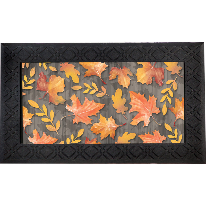 Evergreen Floormat,Autumn Leaves LED Music Mat,18x0.5x30 Inches