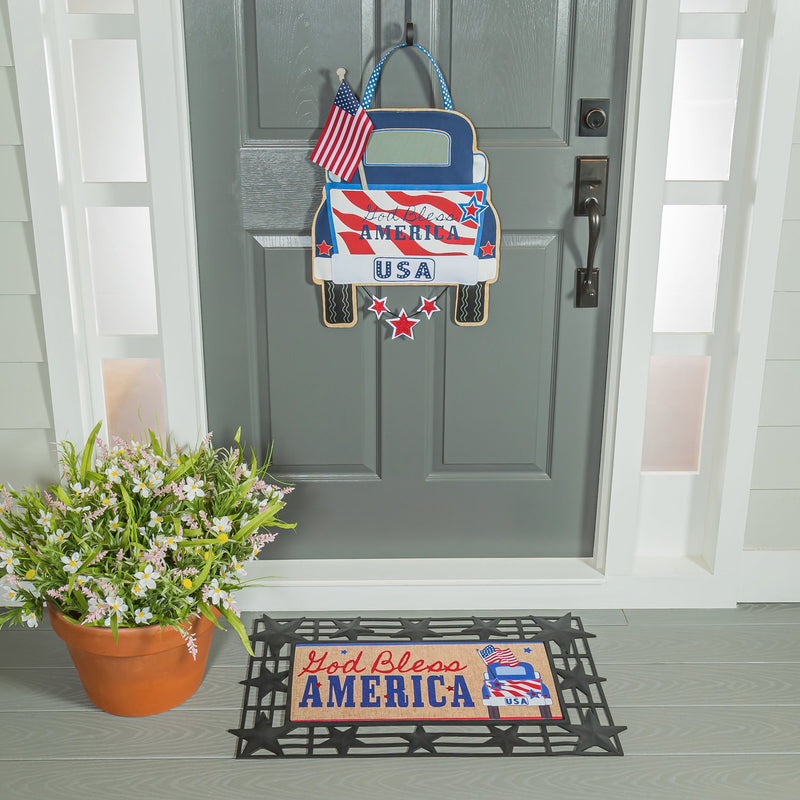 Patriotic Pick-Up Truck Sassafras Switch Mat