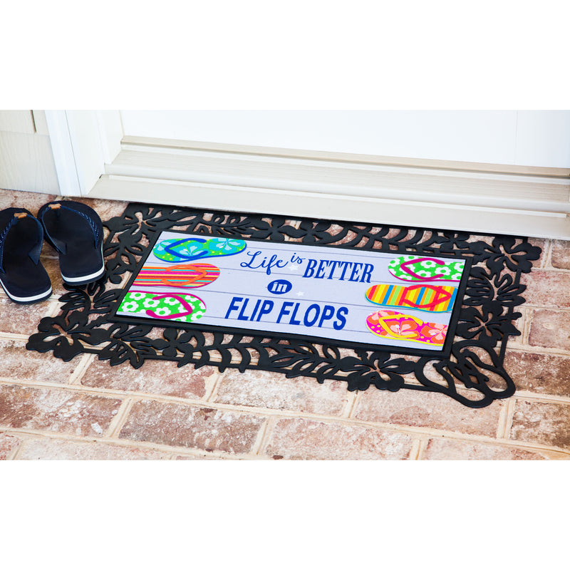 Life Is Better in Flip Flops Sassafras Switch Mat