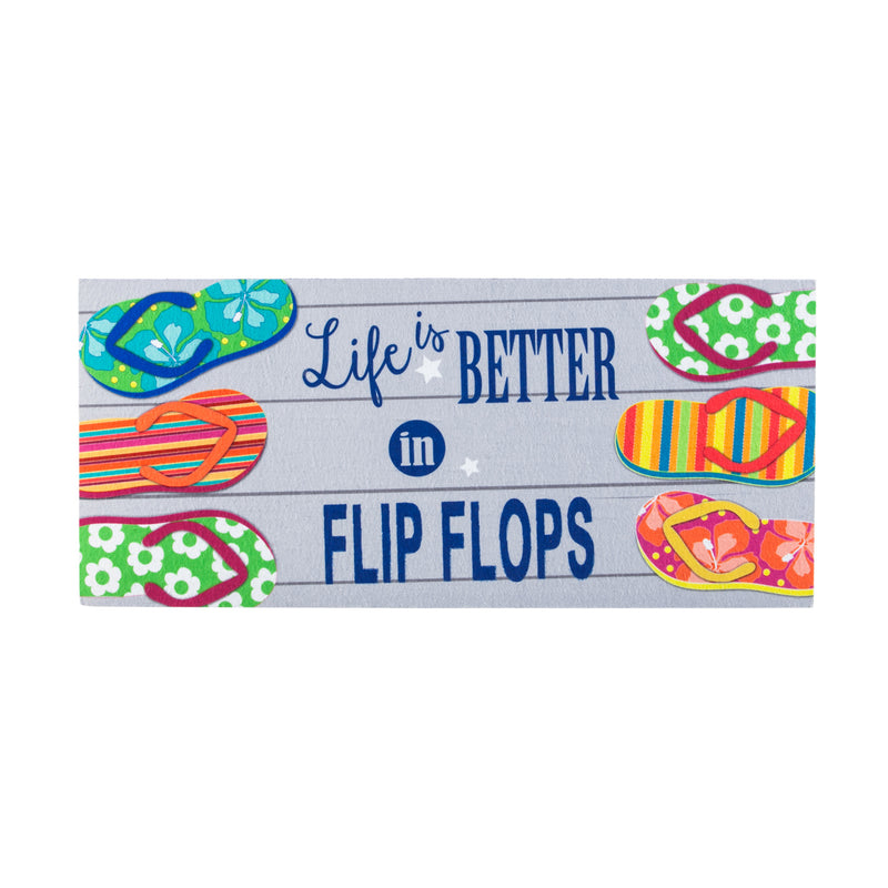 Life Is Better in Flip Flops Sassafras Switch Mat