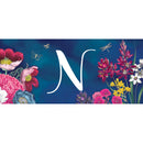 Vivid Bouquet Monogram Sassafras Switch Mat, Letter N
