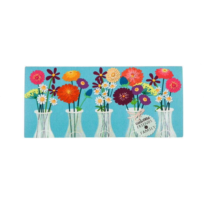 Floral Milk Bottles Sassafras Switch Mat