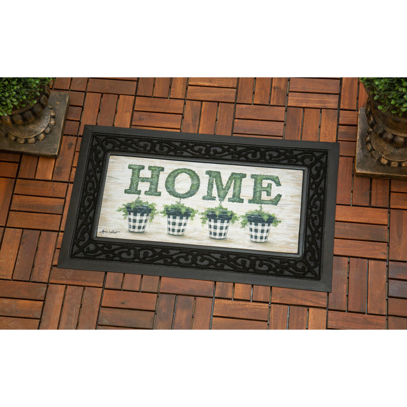 Evergreen Floormat,Topiary Home Sassafras Switch Mat,22x10x0.2 Inches