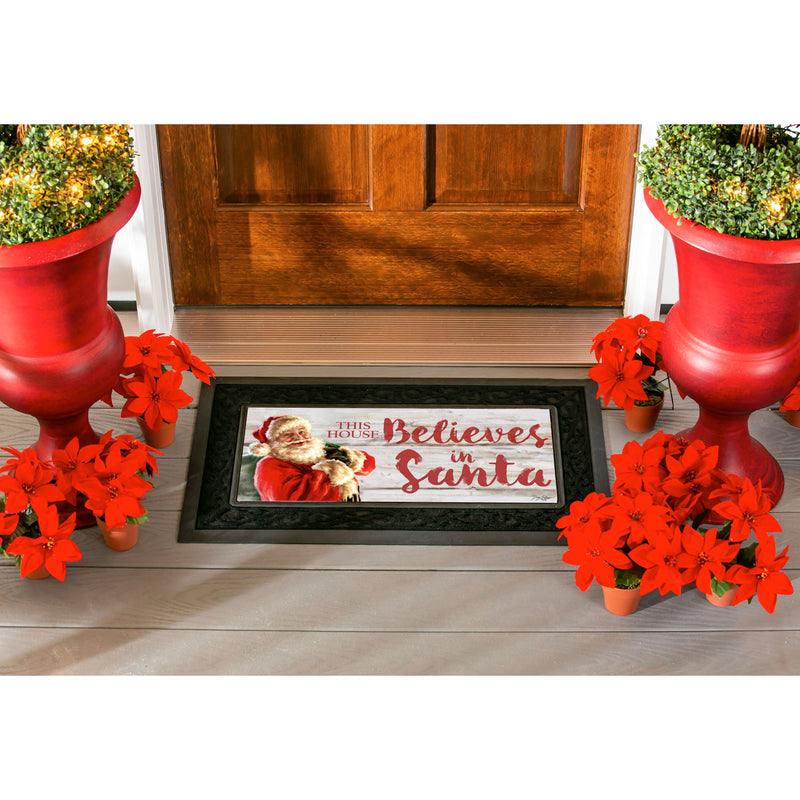 This House Believes in Santa Sassafras Switch Mat