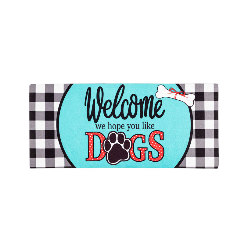 Evergreen Floormat,Hope You Like Dogs Sassafras Switch Mat,22x0.25x10 Inches