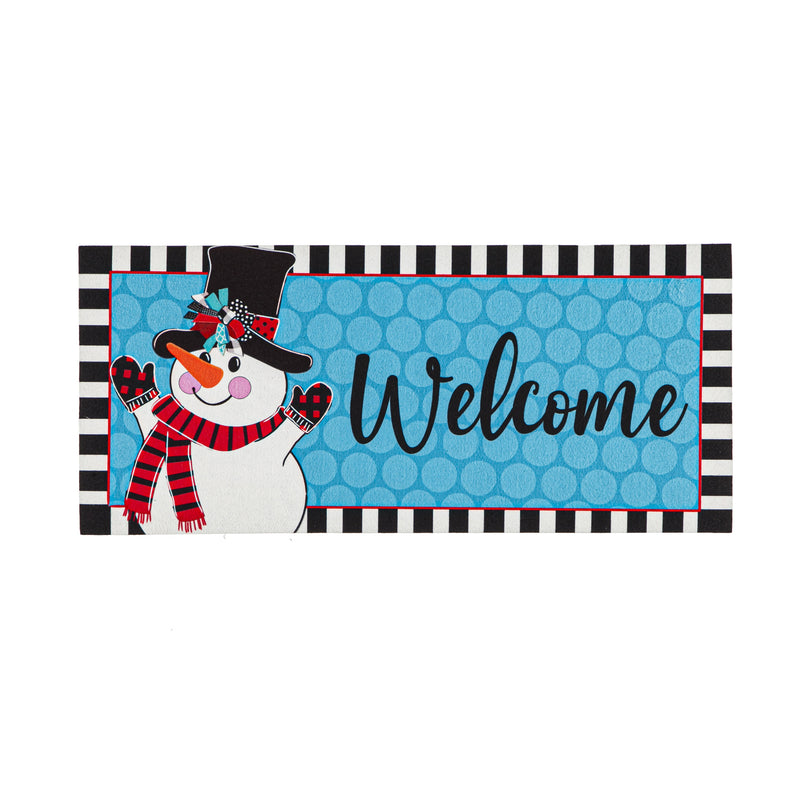 Patterned Snowman Sassafras Switch Mat