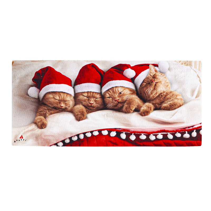 Sleeping Santa Kittens Sassafras Switch Mat