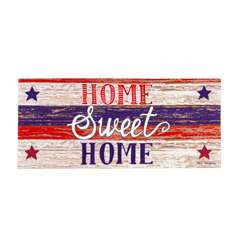 Evergreen Floormat,Farmhouse Home Sweet Home Sassafras Switch Mat,22x0.25x10 Inches
