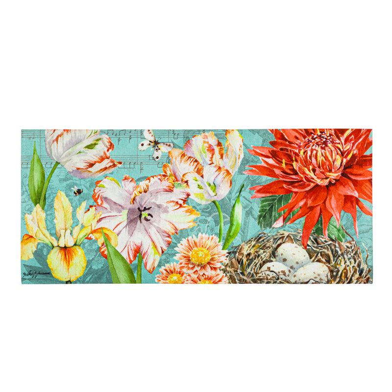 Evergreen Floormat,Fleur Nest Sassafras Switch Mat,0.25x22x10 Inches