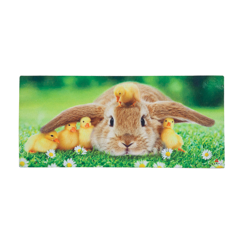 Evergreen Floormat,Bunny and Duckling Sassafras Switch Mat,22x0.2x10 Inches
