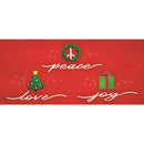 Love, Joy, Peace Sassafras Mat