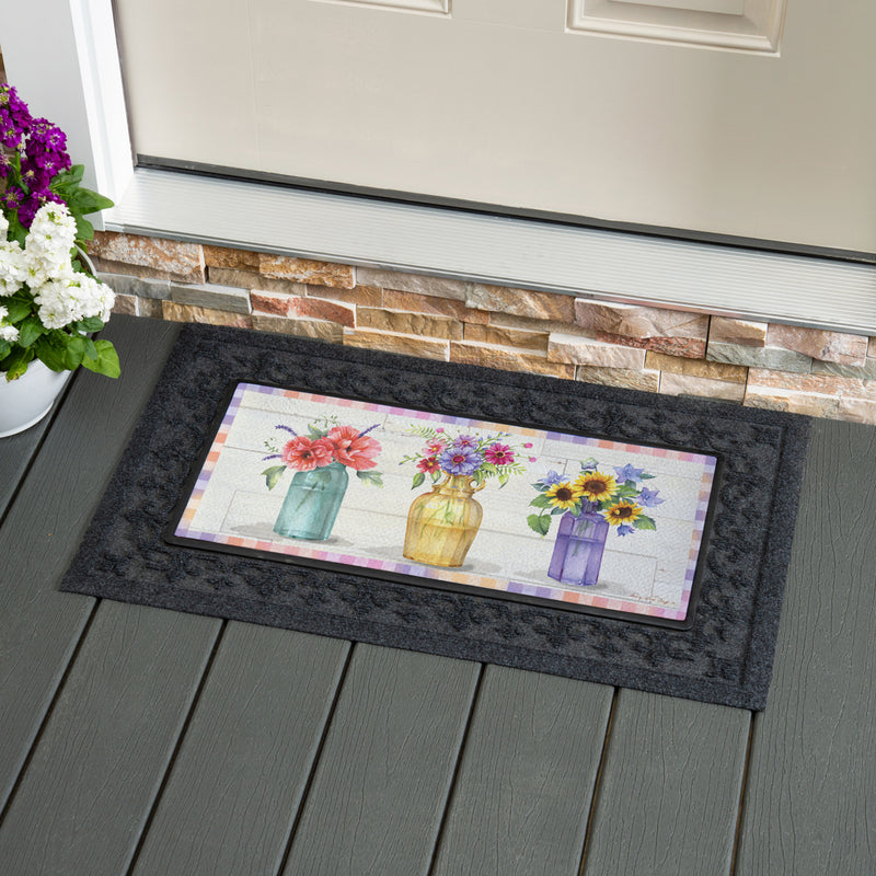 Evergreen Floormat,Patchwork Garden Switch Sassafras Switch Mat,0.2x22x10 Inches