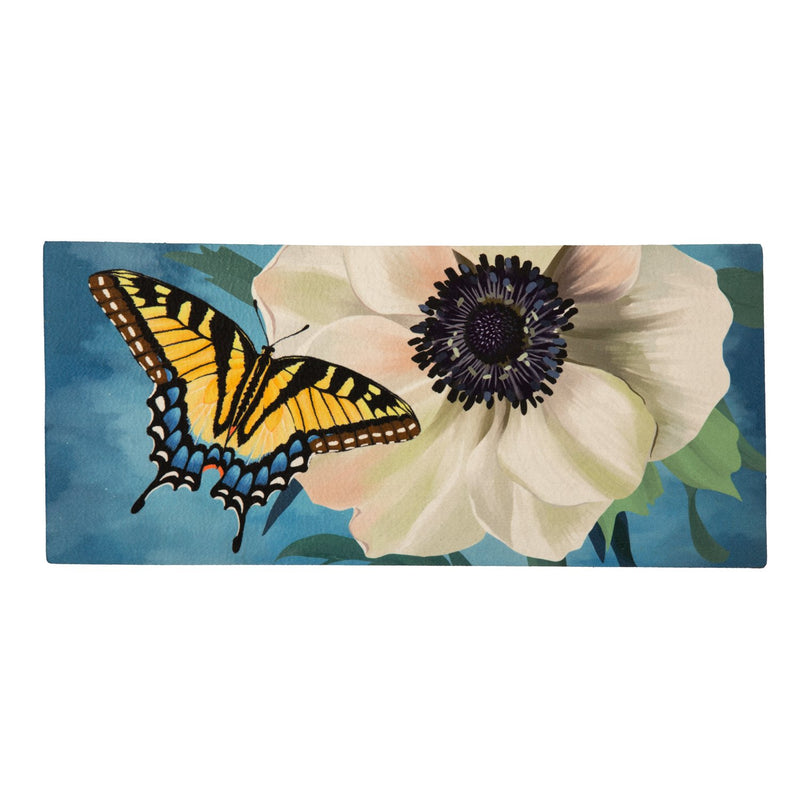 Evergreen Floormat,Anemone & Butterfly Sassafras Switch Mat,22x0.2x10 Inches