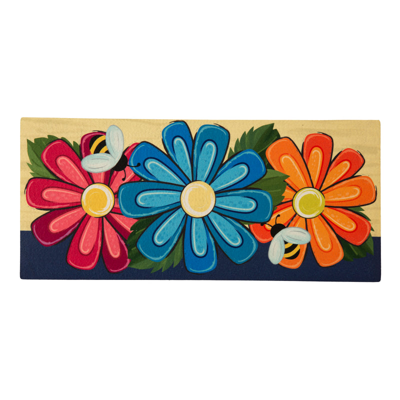 Evergreen Floormat,Spring Floral Sassafras Switch Mat,22x0.2x10 Inches