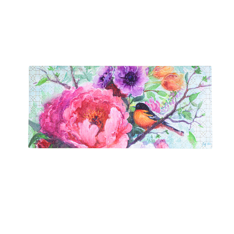 Evergreen Floormat,Bird Blossom  Sassafras Switch Mat,0.2x22x10 Inches