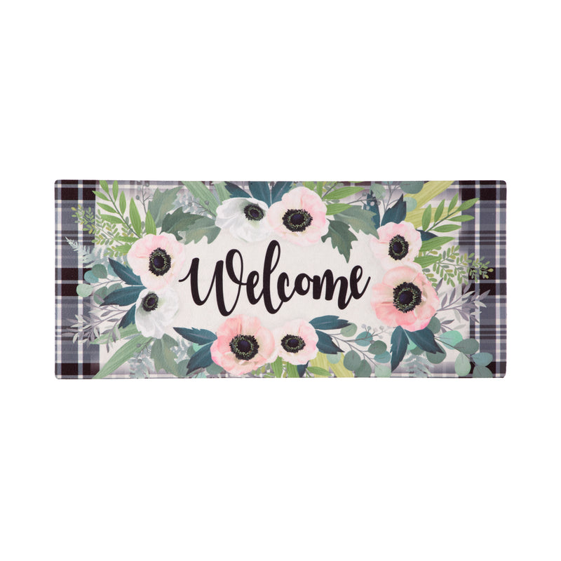 Evergreen Floormat,Beautiful Floral Welcome  Sassafras Switch Mat,0.25x22x10 Inches