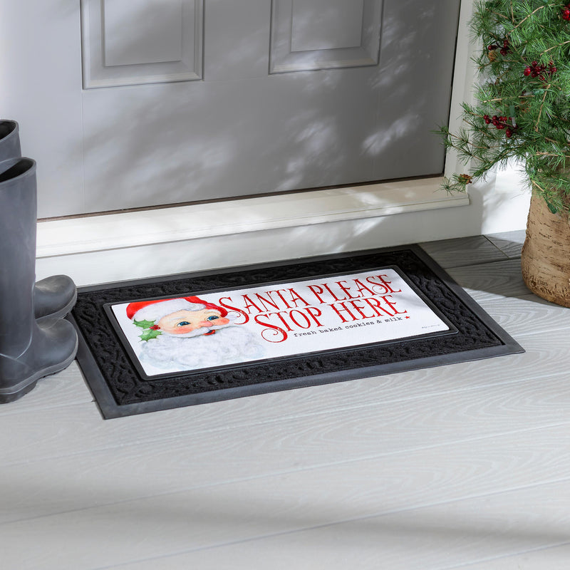 Santa Please Stop Here Sassafras Switch Mat