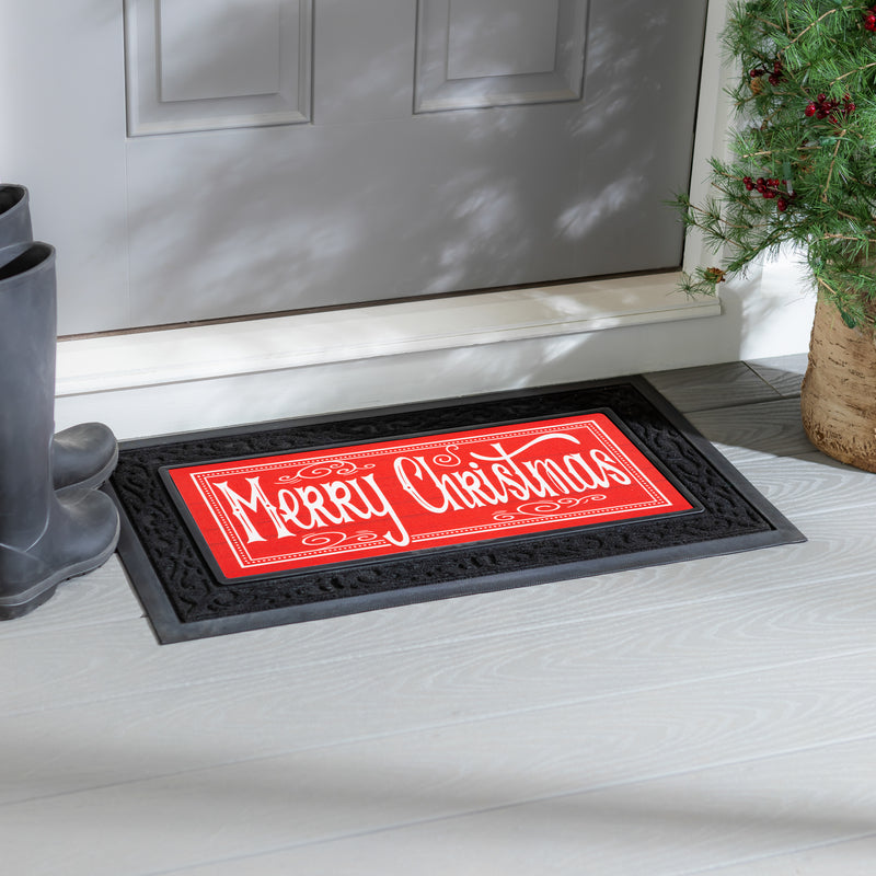 Quaint Merry Christmas Sassafras Switch Mat