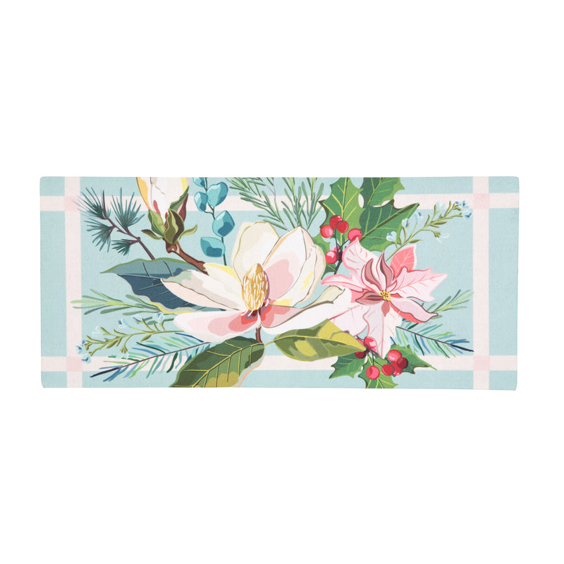 Merry Christmas Floral Sassafras Switch Mat