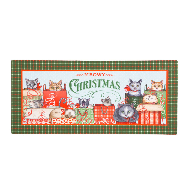 Meowy Christmas Sassafras Switch Mat