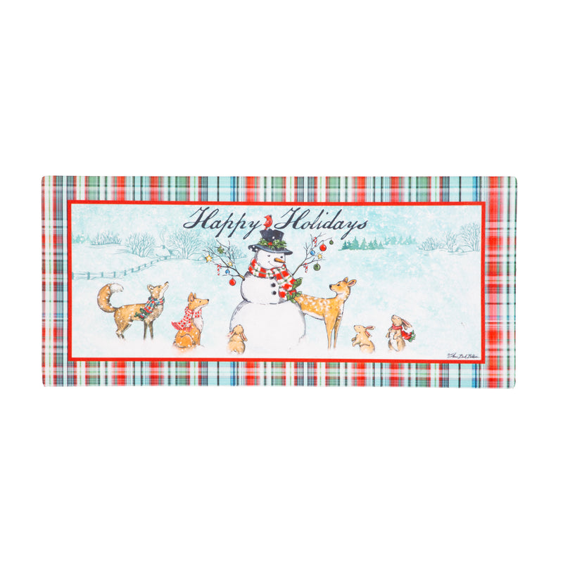 Snowman Holiday Sassafras Switch Mat