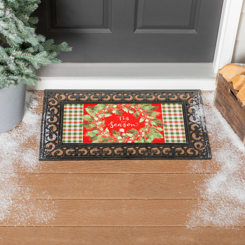 Tis the Season Wreath Sassafras Switch Mat