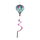Hummingbird Feeding Animated Burlap Balloon Spinner,45b392