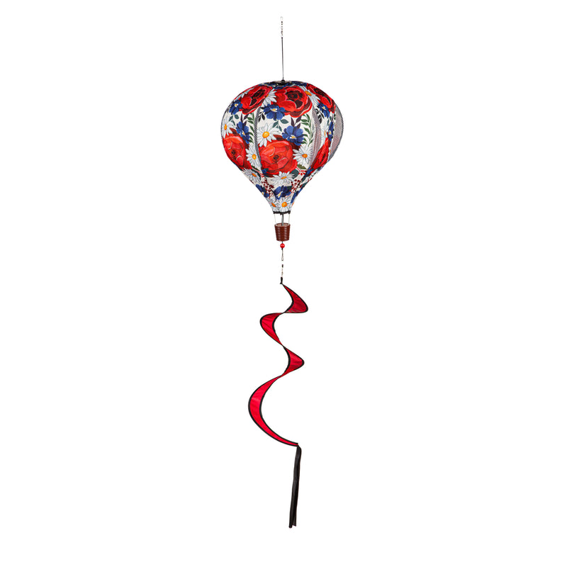 Patriotic Welcome to Our Home Burlap Balloon Spinner,45bb499