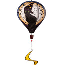 Happy Halloween Black Cat Burlap Balloon Spinner,45bb652