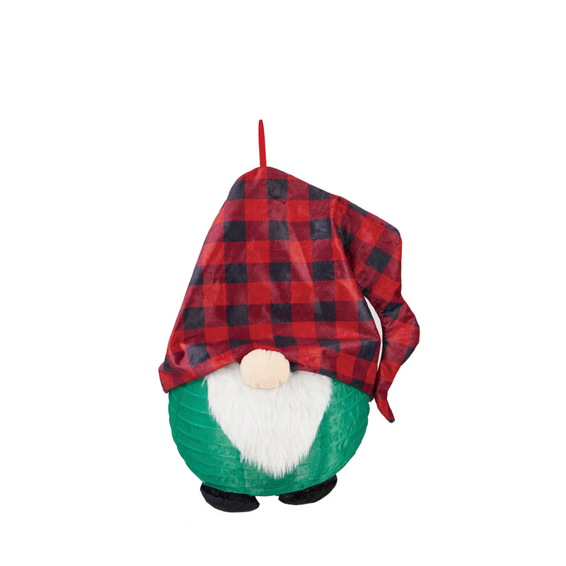 Christmas Gnome Beaming Buddies Collapsible Lantern,45l385