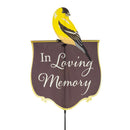 Memorial Fabric Stake, 3 Asst: Cardinal/Songbird/Butterfly,47fs069