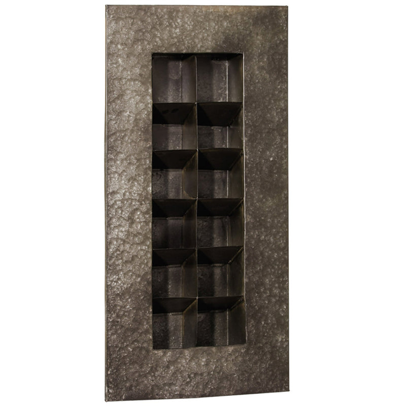 Black Zinc 12 Pocket Wall Planter,47m134