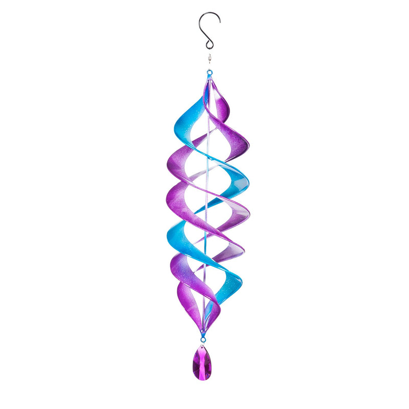 25" Hanging Twirler with Gem, Blue-Pink,5.7"x24.8"x5.7"inches