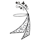 Metal Bird Bath Stand, Butterfly,47m1914